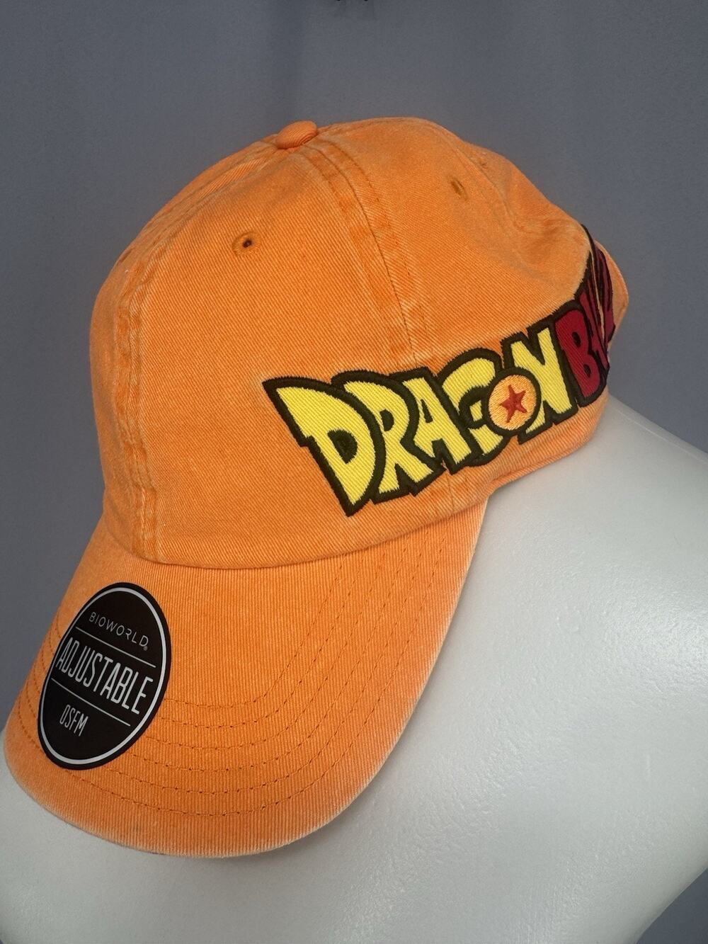 Dragon Ball Z Pigment Dye Orange Dad Cap Mens Size OSFM Trendy